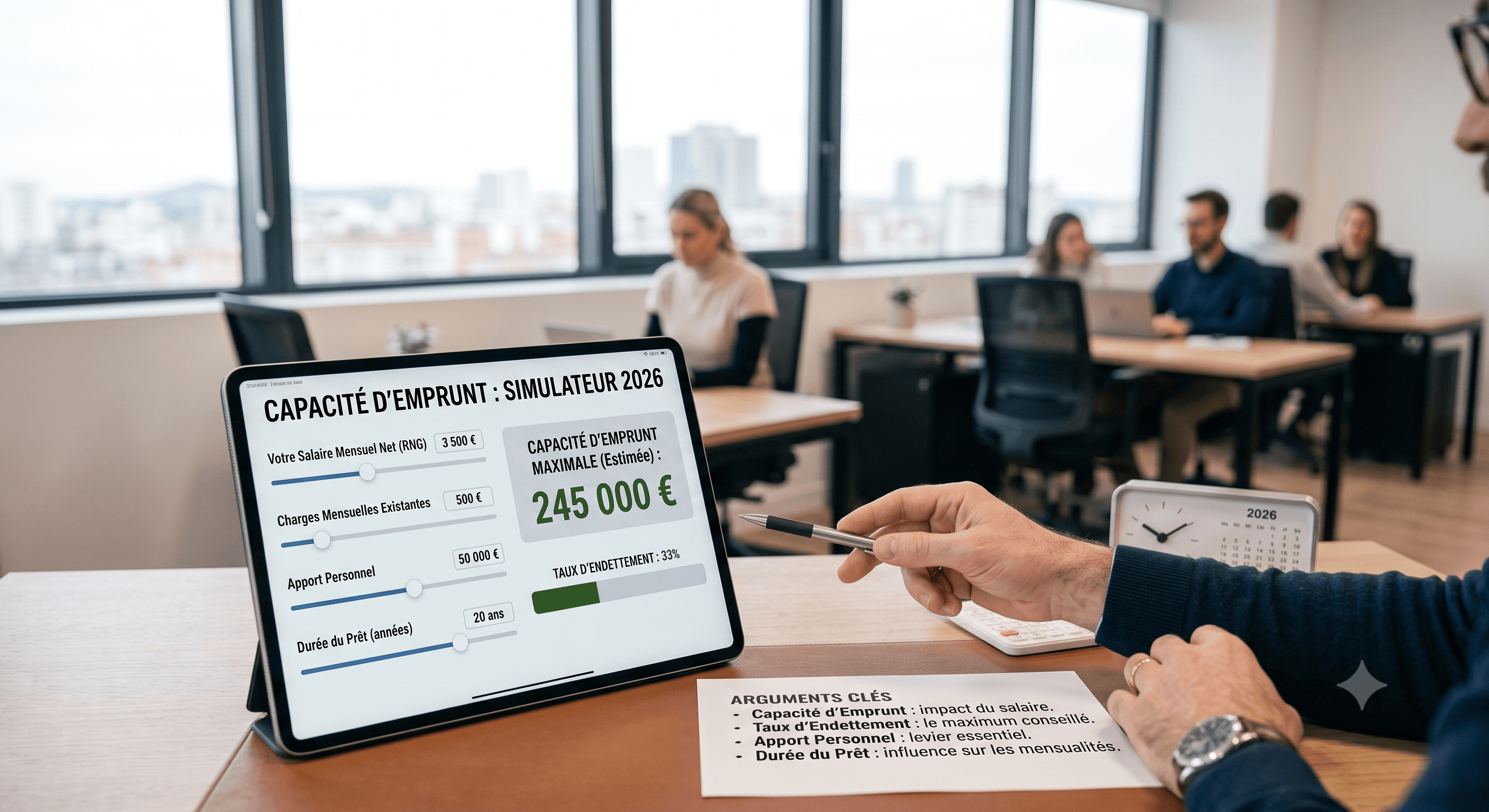 Capacité d'emprunt : combien emprunter avec mon salaire ?